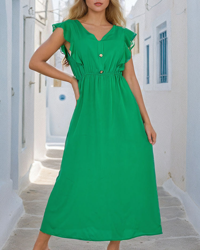 Royalfashion Rochie midi de damă cu nasturi