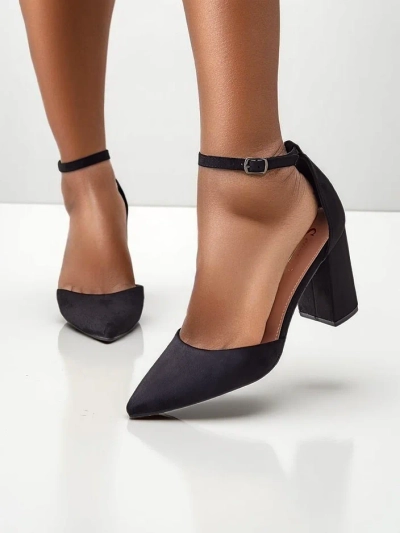 Royalfashion Pantofi cu toc pentru femei din eco-suede Caldeno