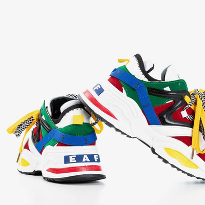 OUTLET Tenisi dama multicolori cu talpa groasa Eafi - Incaltaminte