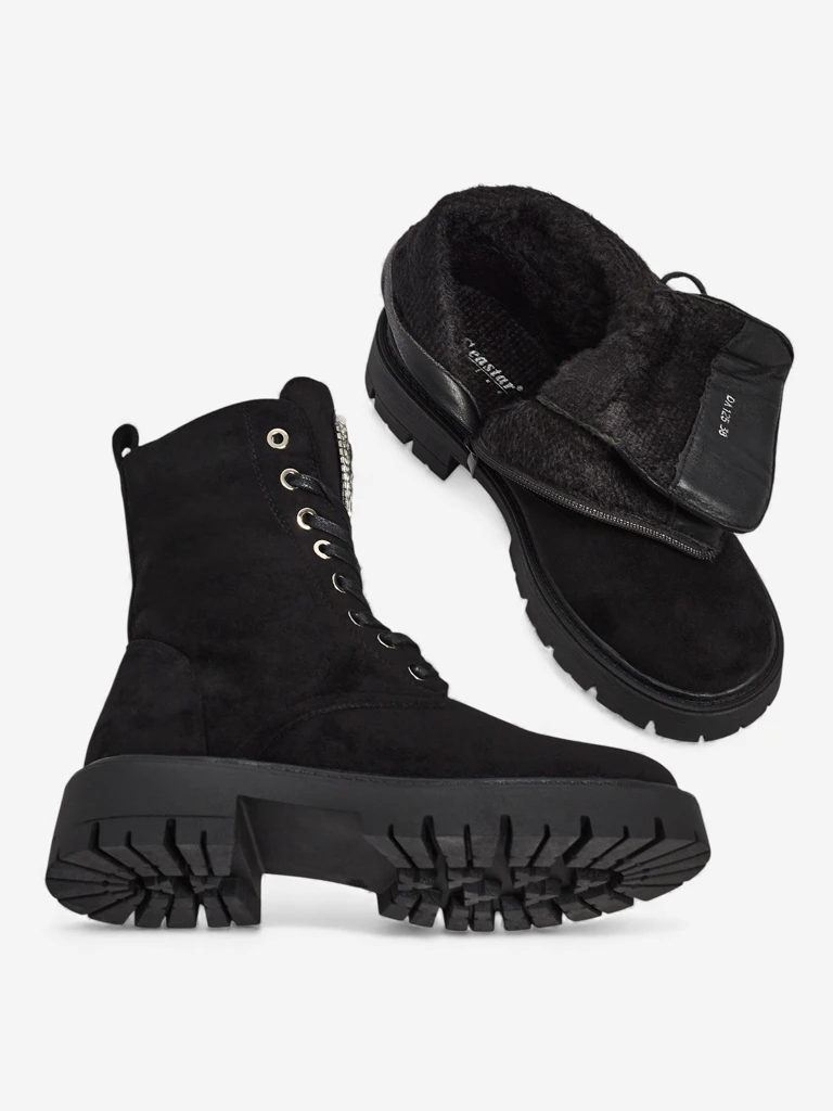 Botine Dama eco piele intoarsa Euni