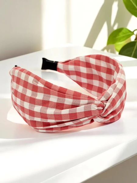 Royalfashion Bentiță pentru păr în carouri Claras