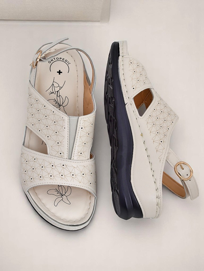 Sandale dama Royalfashion cu toc jos Comfort Chic
