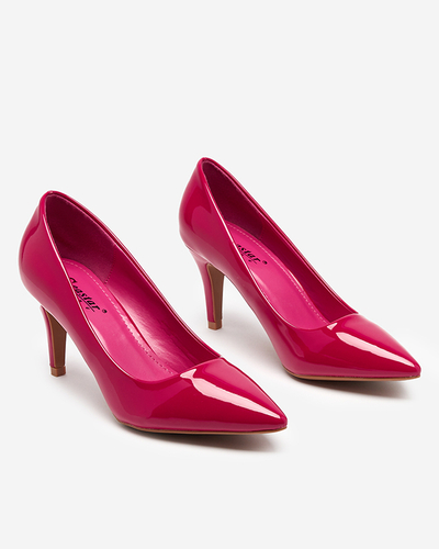 Pompe lacuite fuchsia pe stiletto Brucie - Incaltaminte