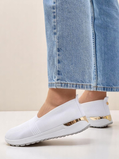 Pantofi slip-on din material pentru femei Royalfashion Perfeti