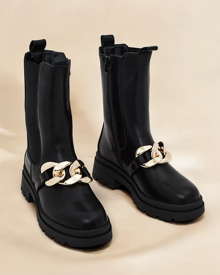 Cizme inalte de dama Royalfashion Romur