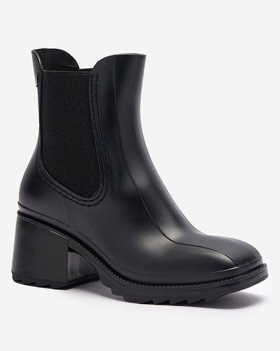 Pantofi de damă negri Caldala wellingtons- Încălțăminte