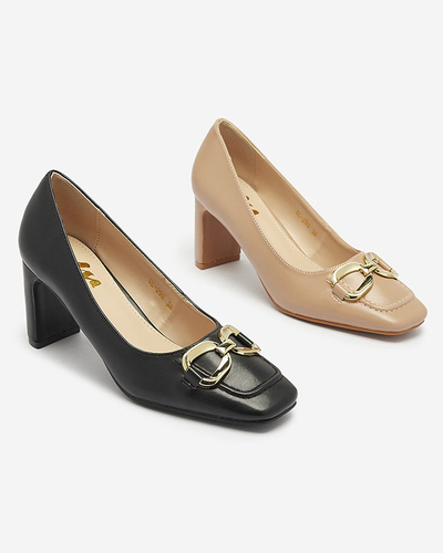 OUTLET Pantofi negri de damă pe post de pantofi Cancoro- Footwear