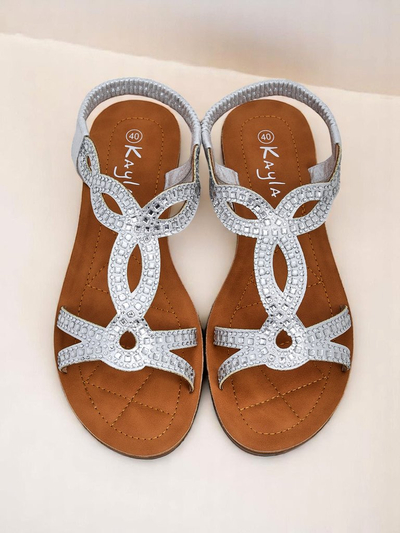 Royalfashion Sandale dama cu barete decorative Lola Grace
