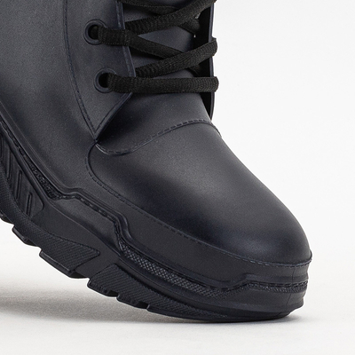 Cizme de dama bleumarin cizme cauciuc a'la Aiax - Incaltaminte