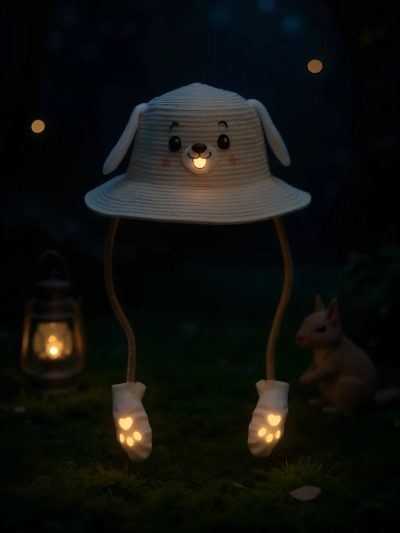 Royalfashion Pălărie din paie pentru copii Glow Puppy Hat