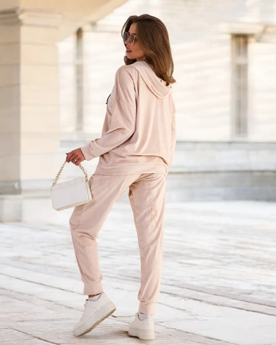 Royalfashion Set a'la velour din bumbac pentru femei