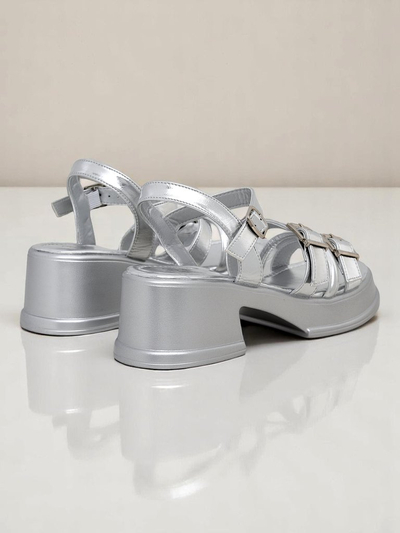 Royalfashion Sandale dama cu toc jos Otteze