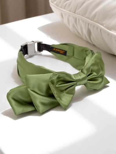 Royalfashion Bentiță de satin cu fundă Celine