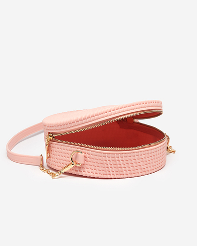 Geanta de dama roz deschis cu embosare - Accesorii