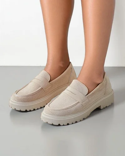 mocasini ecologici din suede Royalfashion pentru femei Dunes
