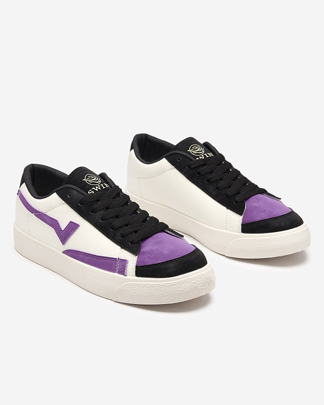OUTLET Pantofi sport dama Swishos violet si negri - Incaltaminte