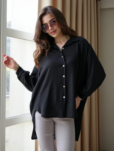 Royalfashion Cămașă lungă pentru femei, oversized