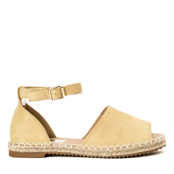OUTLET Espadrile galbene cu croiala Royal - Pantofi