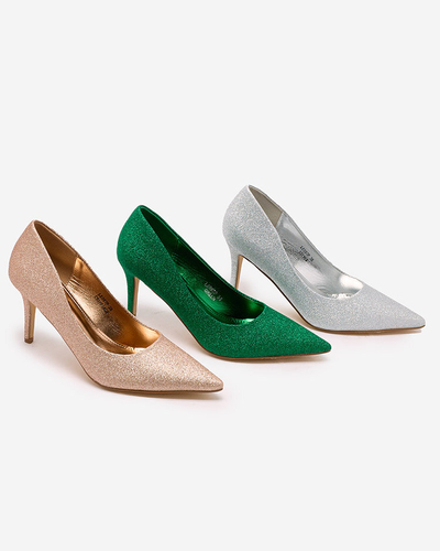 Royalfashion Pantofi stiletto de damă cu sclipici Matomliso