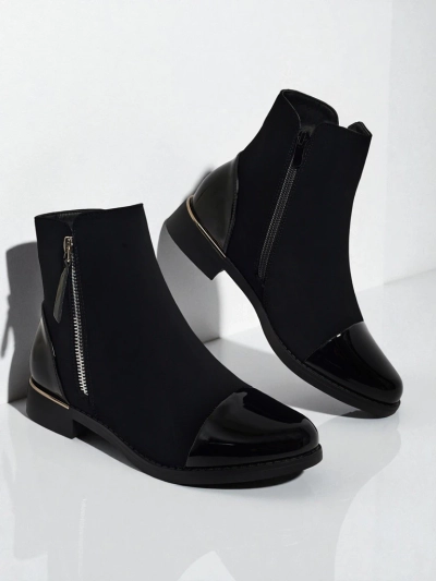 Botine Luna Negre Elegante de Toamnă