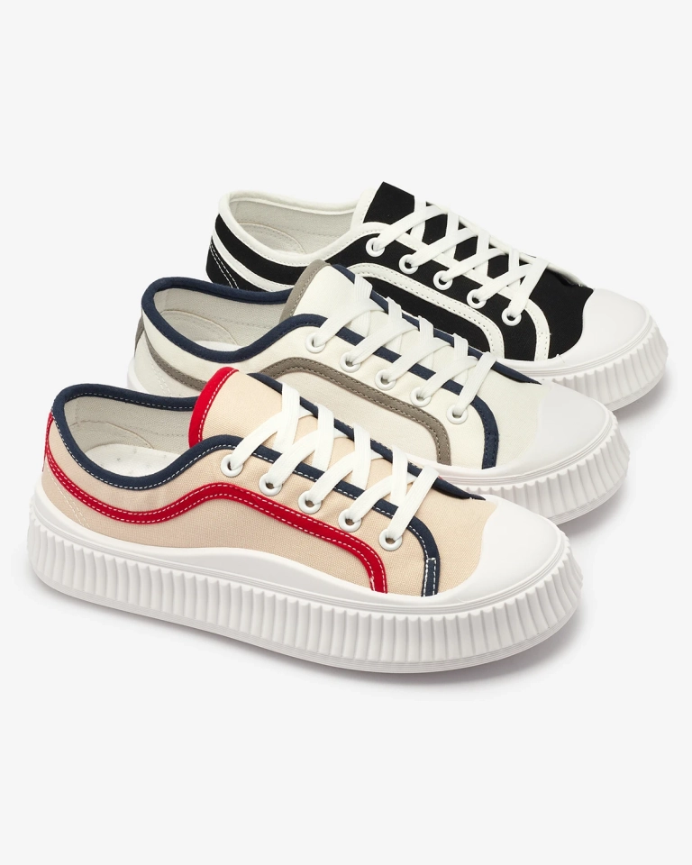 Royalfashion Adidași casual pentru femei de culoare neagră Lerianna