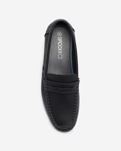 Mocasini bărbați negru Hacerno- Footwear