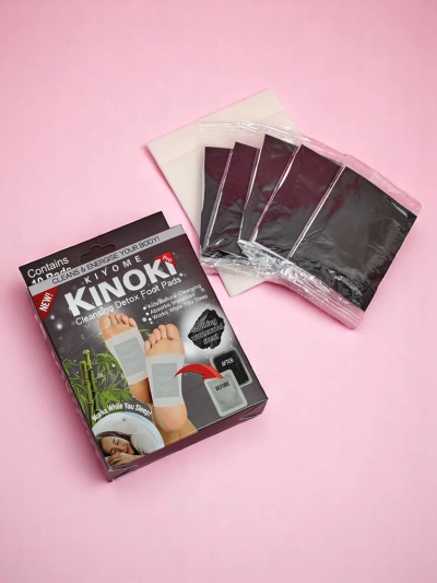 Pachete detoxifiante pentru picioare DETOX KINOKI 10 buc Mugwort