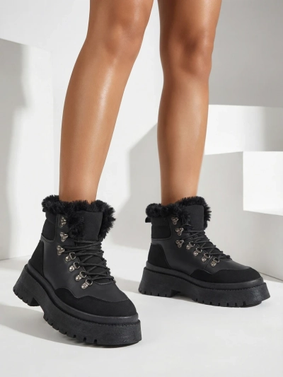 Cizme de zapadă cu şiret pentru femei Royalfashion Qiroz