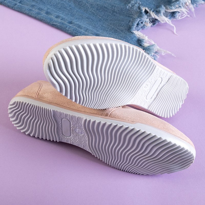 OUTLET Slip pentru copii roz deschis pe Kwiryna - Încălțăminte