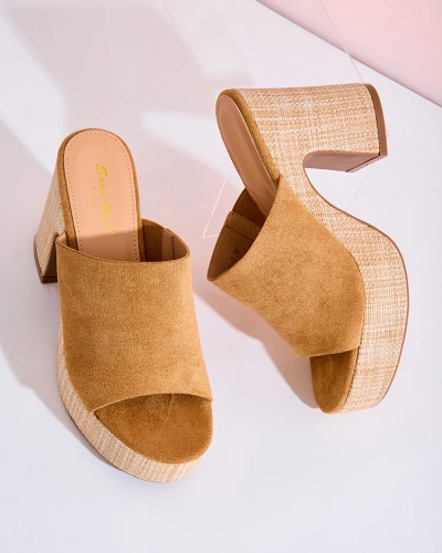 Royalfashion Flip-flops cu toc Voxon pentru femei