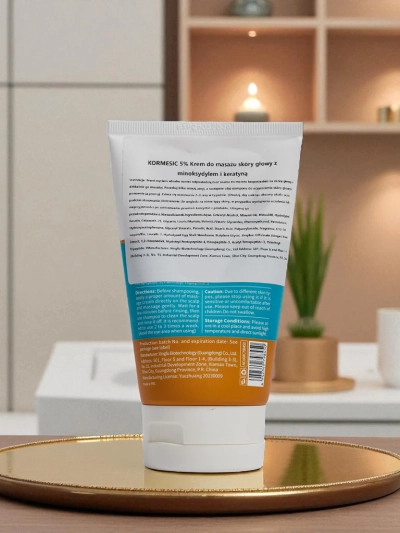 Krem do masażu skóry głowy z Minoxidilem i Keratyną- wzmacnia włosy i pobudza ich wzrost