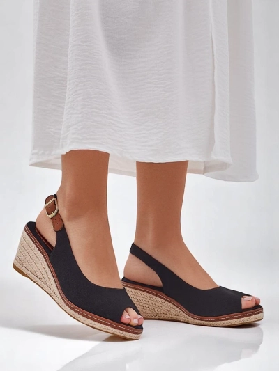 Sandale cu toc pentru femei Royalfashion, fără vârfuri, Tafenis