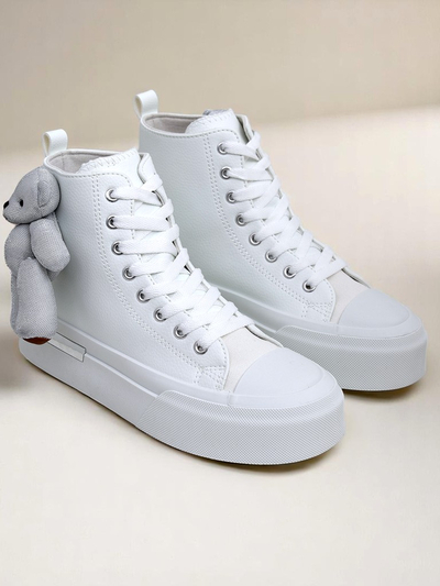 Royalfashion Adidași de damă tip high-top cu ursuleț Tedi