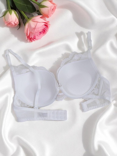 Royalfashion Sutien push-up de damă cu dantelă Luna Push-Up
