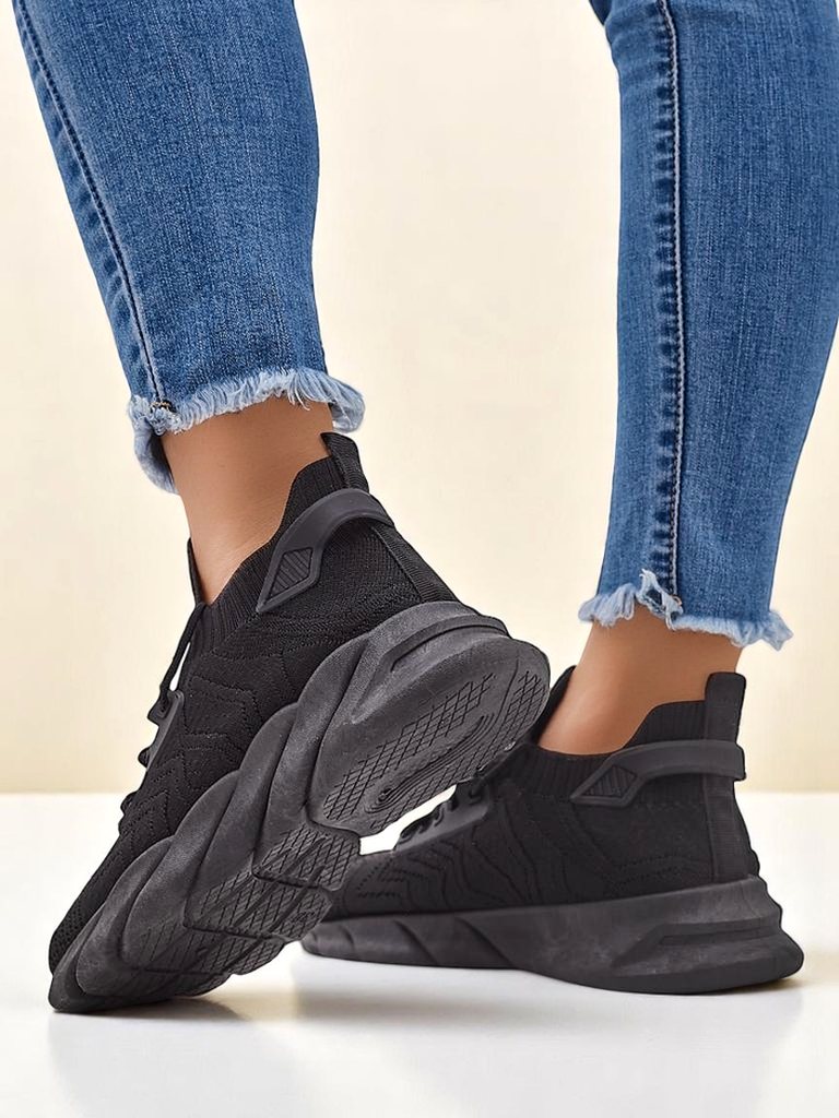 Royalfashion Pantofi sport din material textil pentru femei cu șireturi Amaney