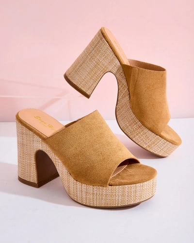 Royalfashion Flip-flops cu toc Voxon pentru femei