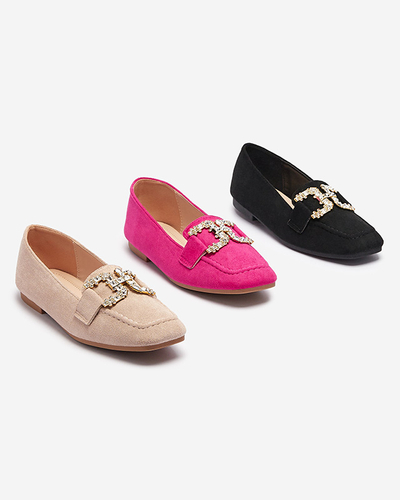 Mocasini negri de damă Jaorica- Footwear