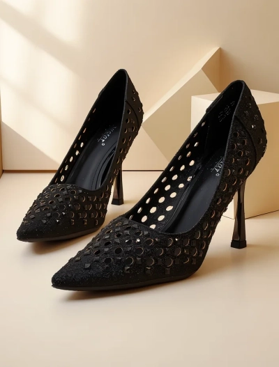 Royalfashion Stiletto-uri perforate pentru femei Ecatte