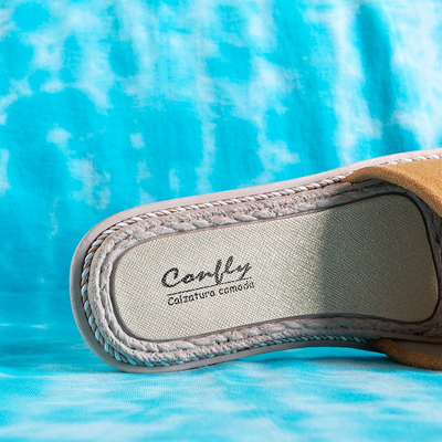 Papuci de damă Ysia maro - Încălțăminte