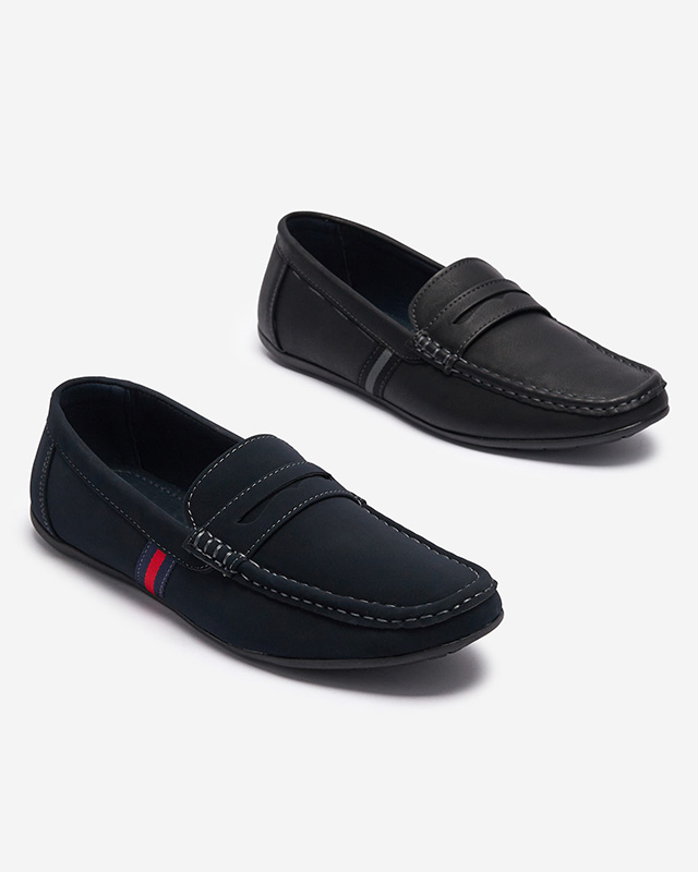 Mocasini bărbați negru Hacerno- Footwear