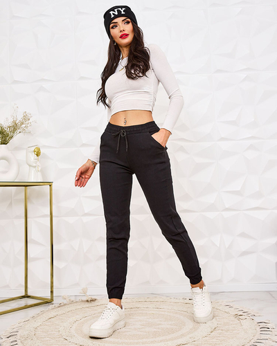 Royalfashion Pantaloni de damă din material textil