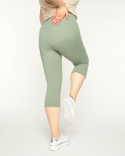 Leggings 3/4 PLUS SIZE pentru femei - Îmbrăcăminte
