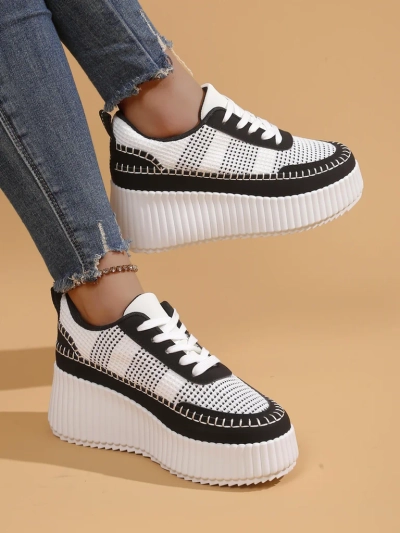 Royalfashion Sneakers platform pentru femei Siserra