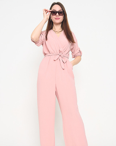 Royalfashion Salopetă lungă pentru femei roz