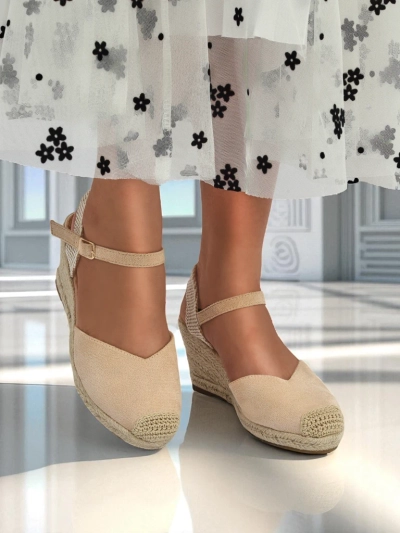 Royalfashion Sandale cu pană pentru femei Solara Espadrille