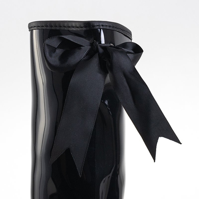 Galoșe de femei negre pe pană Genofa - Încălțăminte