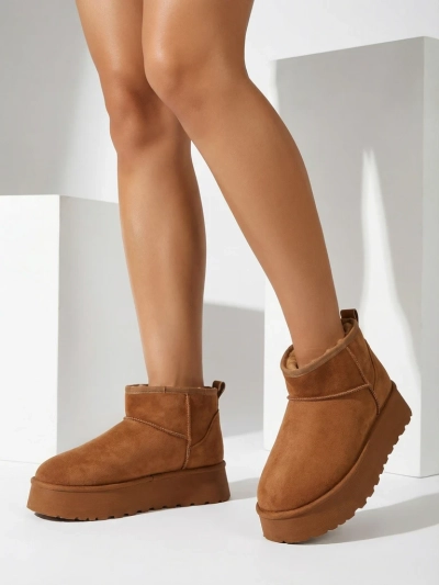 Royalfashion Încălțăminte scurtă asemănătoare cu cizmele de zăpadă pentru femei Fortesse