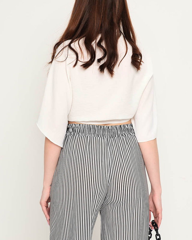 Pelerina scurta dama alba - Imbracaminte