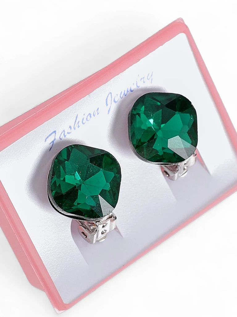 Royalfashion Women's Clip Earrings with Crystal