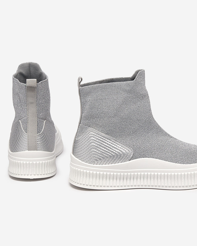 Tenisi Bejoko de damă argintii - Încălțăminte